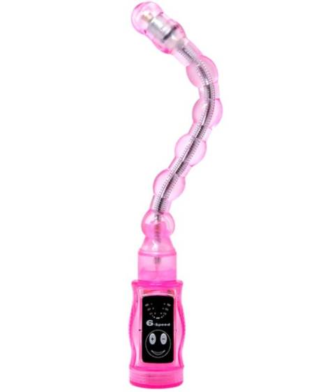 Estimulador anal Distortion, dobrável e com funções de vibração