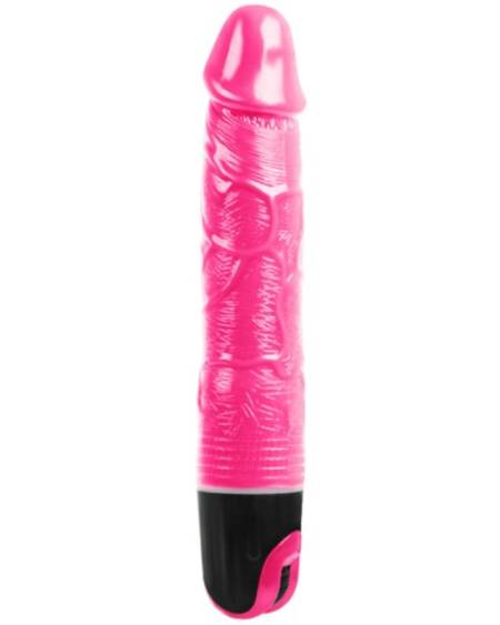 Vibrador BAILE rosa com toque suave e textura com veios