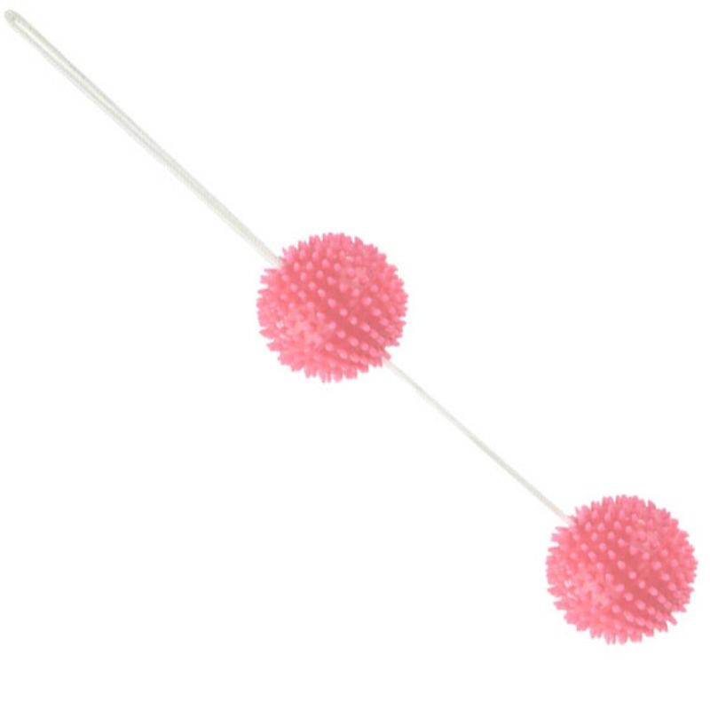 Bolas vaginais texturadas BAILE STIMULATING, com cordão de remoção