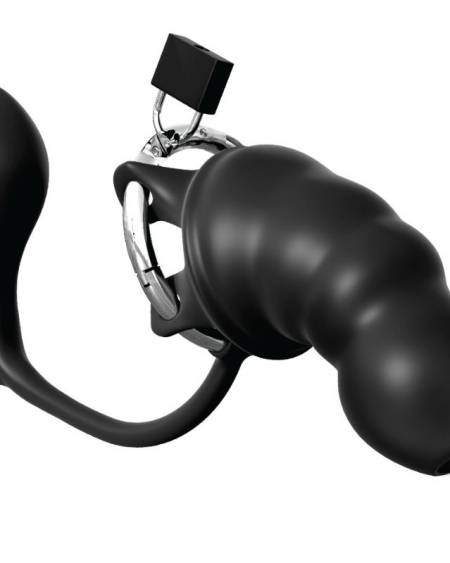 ANAL FANTASY ELITE COLLECTION - JAULA PARA PENE CON PLUG ANAL Y ESTIMULACIÓN PROSTÁTICA