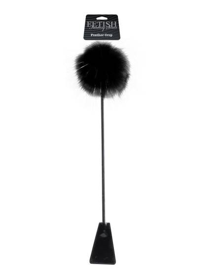 Fusta dupla face com pluma negra Fetish Fantasy Limited Edition