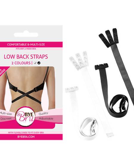 BYE-BRA - ADAPTADOR SUJETADOR ESPALDA ABIERTA NEGRO & BLANCO