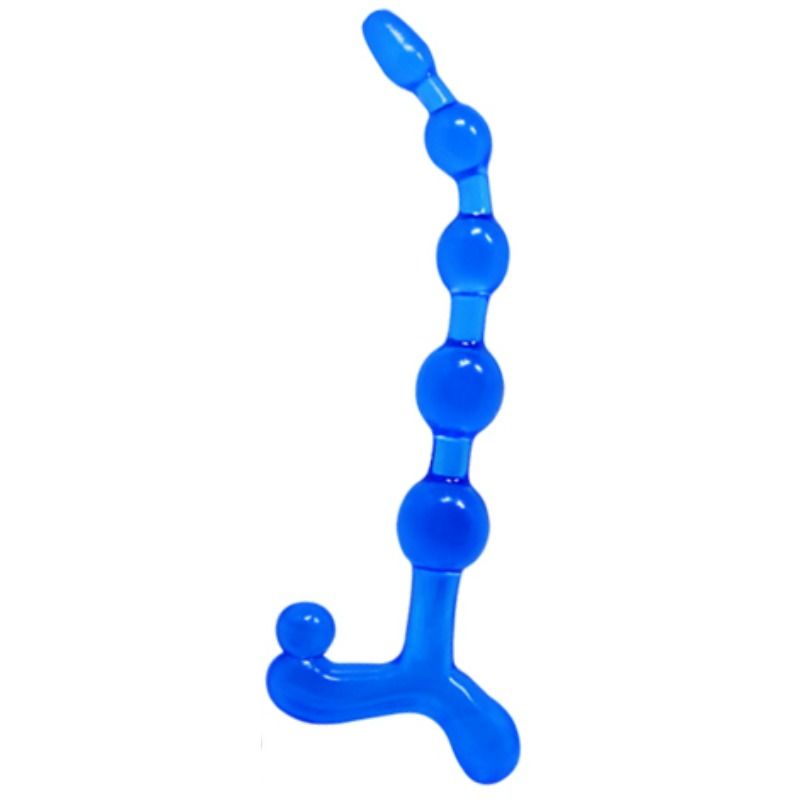 Bolas anais flexíveis Bendy Twist da BAILE ANAL, disponíveis em azul e lilás