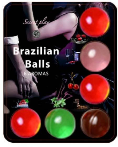 Bolas lubricantes SECRETPLAY com aroma de frutas