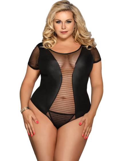 SUBBLIME - FETISH TEDDY MANGA CORTA TALLA GRANDE