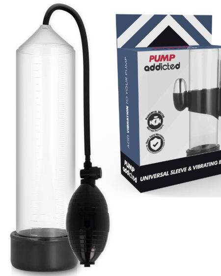 Bomba peniana PUMP ADDICTED RX3 com vibrador incluído