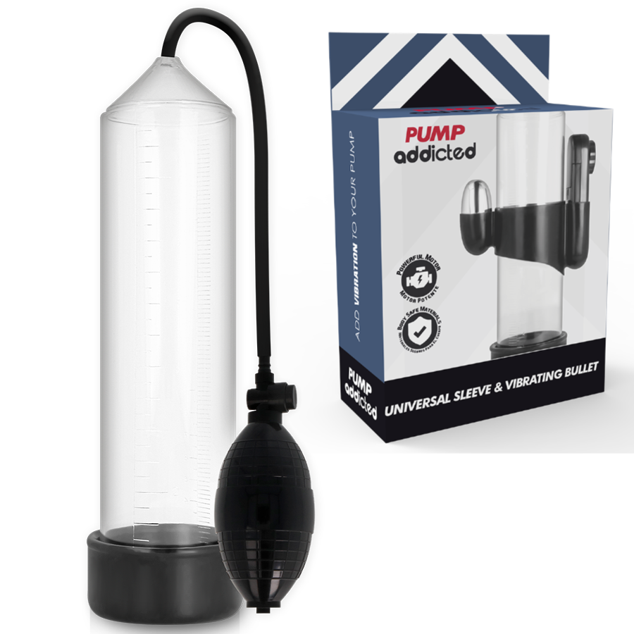 Bomba peniana PUMP ADDICTED RX3 com vibrador incluído