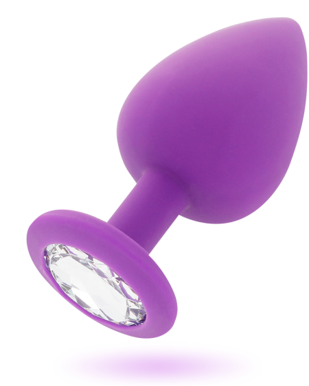 Plug anal SHELKI M da INTENSE ANAL TOYS, com ponta cónica e base em forma de diamante.
