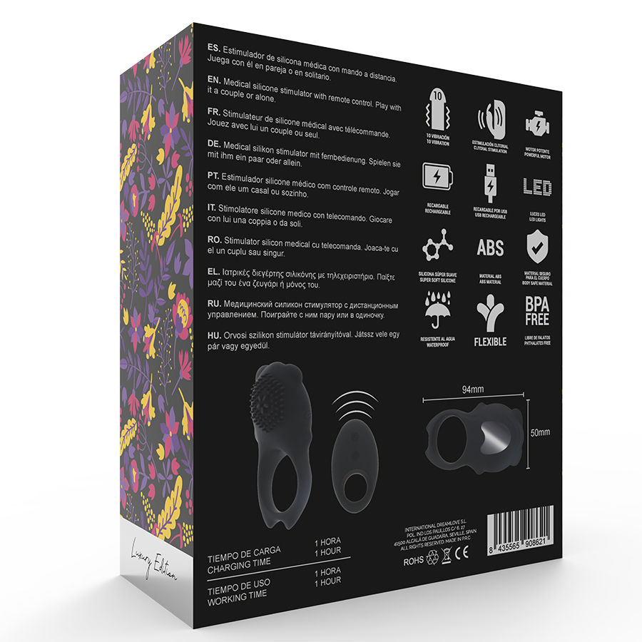MIA - COLOSSEO ANILLO CONTROL REMOTO NEGRO
