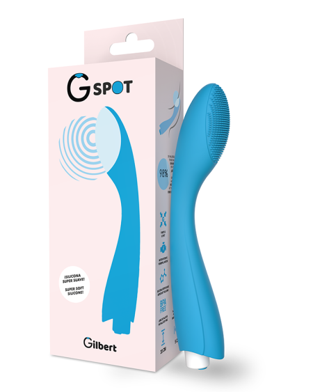 Gylbert vibrador azul turquesa para estimulação do ponto G