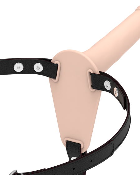 Arnês de silicone FETISH SUBMISSIVE HARNESS com 15 cm e cinto elástico