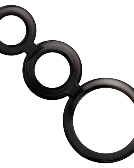 Conjunto de anéis para pénis e testículos da ADDICTED TOYS