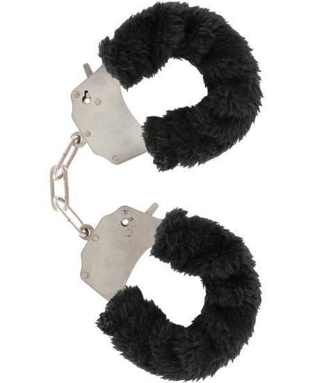 Algemas TOYJOY com punhos revestidos a peluche, corrente de aço cromado e duas chaves