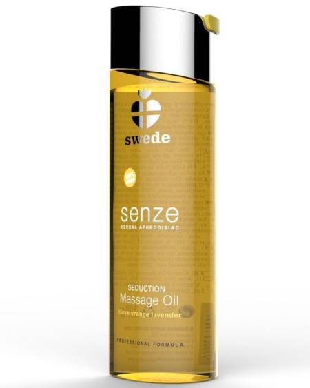 Óleo de massagem afrodisíaco SWEDE Seduction, com aroma a cravinho, laranja e lavanda