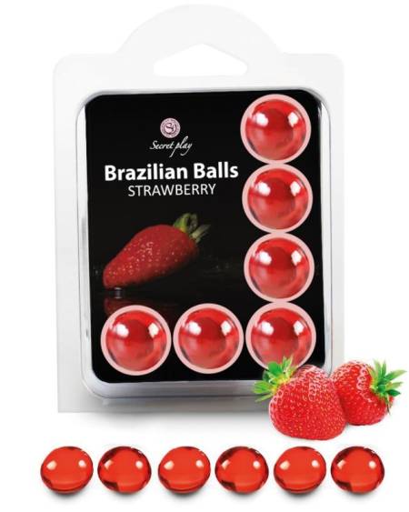 SECRETPLAY – Set 6 brazilian balls morango