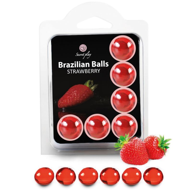 SECRETPLAY – Set 6 brazilian balls morango