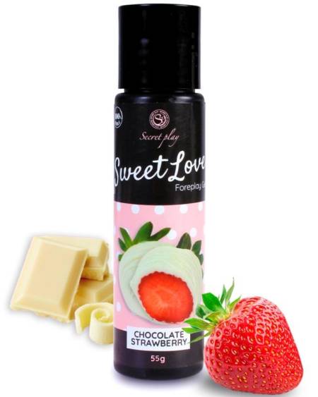 Gel lubrificante comestível SECRETPLAY Sweet Love, embalagem de 60 ml