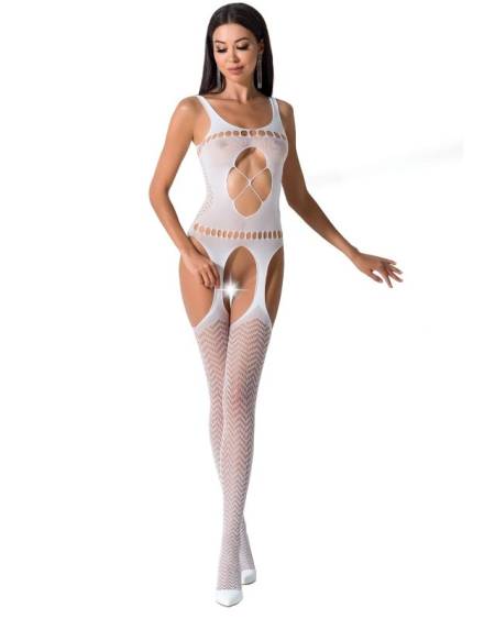 Bodystocking sexy mulher BS057 da Passion, cor preto, tamanho único.