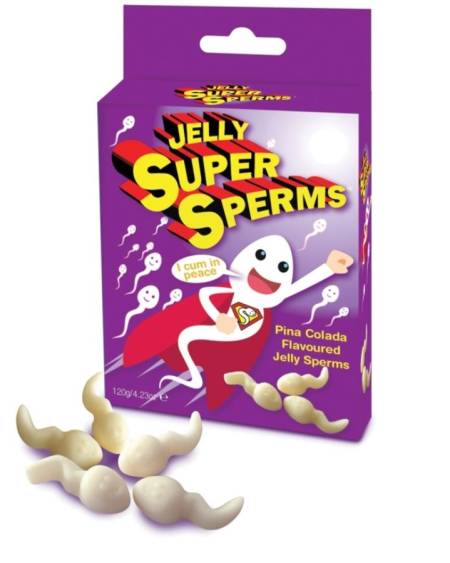 SPENCER & FLEETWOOD - JELLY SUPER SPERM GOMINOLAS FORMA ESPERMA 120 GR