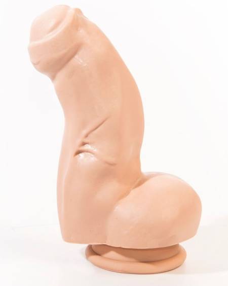 Dildo realista Nestor da PINK ROOM com ventosa, disponível em natural e lilás
