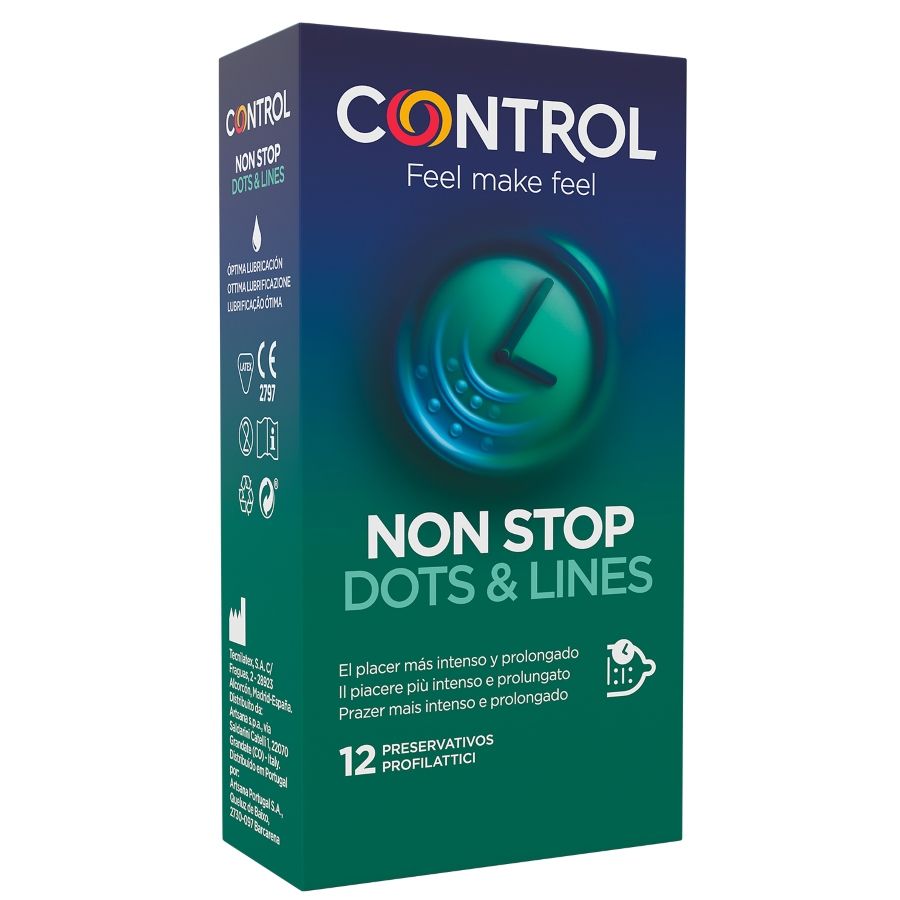 Preservativos CONTROL Nonstop com pontos e estrias
