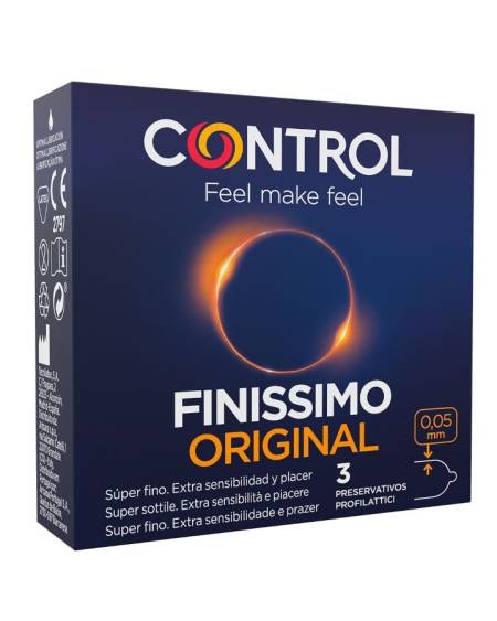 Preservativos CONTROL FINISSIMO - caixa com 3 unidades