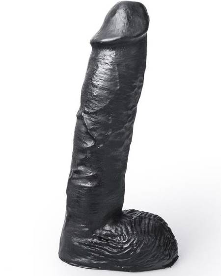 Dildo realista Mickey HUNG SYSTEM de 24 cm, com testículos.