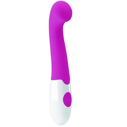 vibrador elegante Charles em lila e branco
