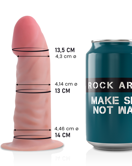 ROCKARMY -TIGER DILDO REALISTA DUAL DENSITY14 CM -O- 4.46 CM
