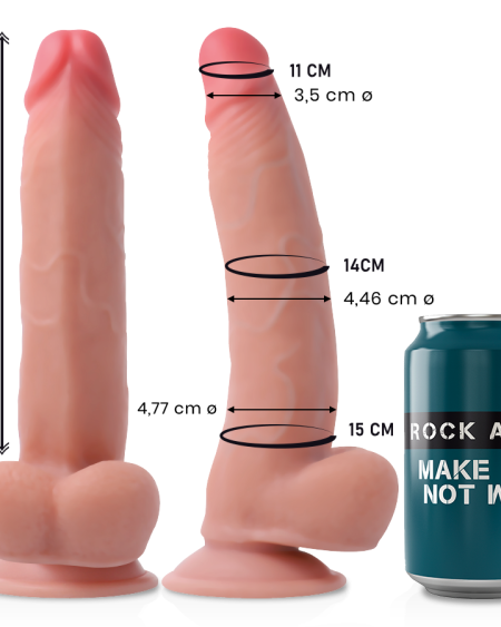 ROCKARMY - LEOPARD DILDO REALISTA DUAL DENSITY 23 CM -O- 4.77 CM