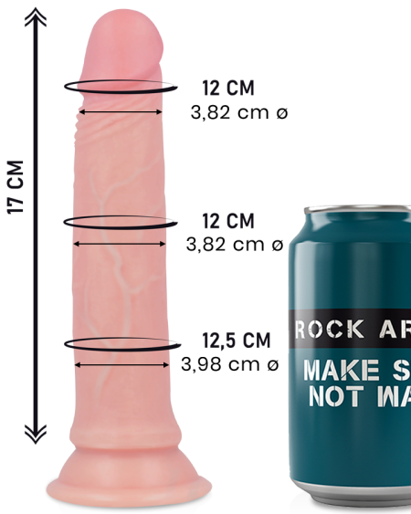 Avenger Dildo Realístico Liquid Silicone 19 cm -O- 3.98 cm