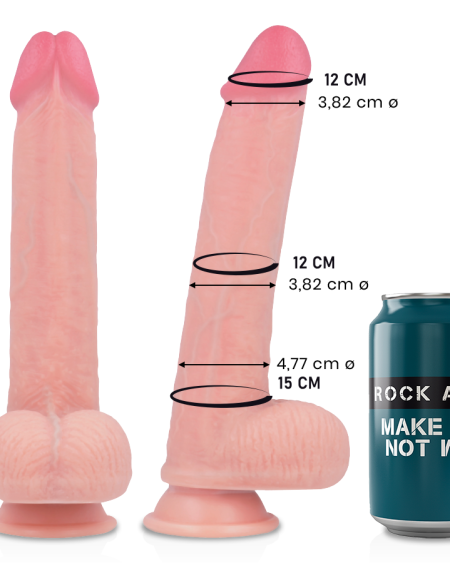 ROCKARMY - KINGCOBRA DILDO REALÍSTICO LIQUID SILICONE 24 CM -O- 4.77 CM