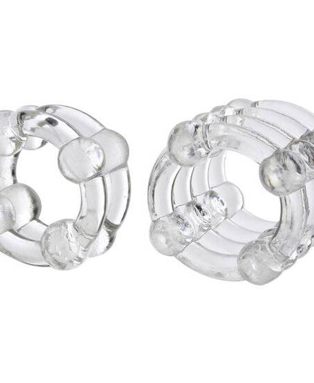 Anéis para o pénis transparentes Colt Enhancer Rings da CALEXOTICS