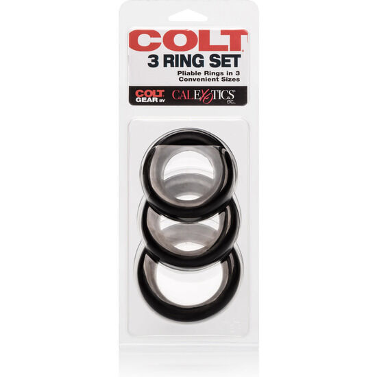CALEXOTICS - COLT SET 3 ANILLOS PENE Y TESTÍCULOS