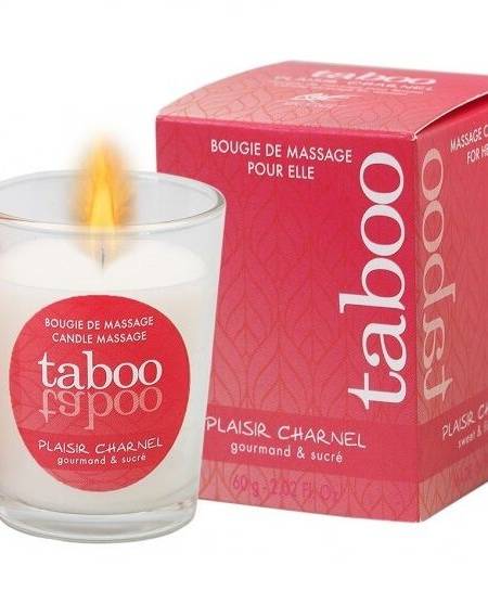 RUF - TABOO VELA DE MASAJE PARA ELLA PLAISIR CHARNEL AROMA FLOR DE CACAO