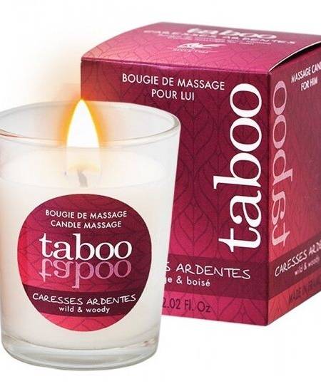 RUF - TABOO VELA DE MASAJE PARA ÉL CARESSES ARDENTES AROMA HELECHO