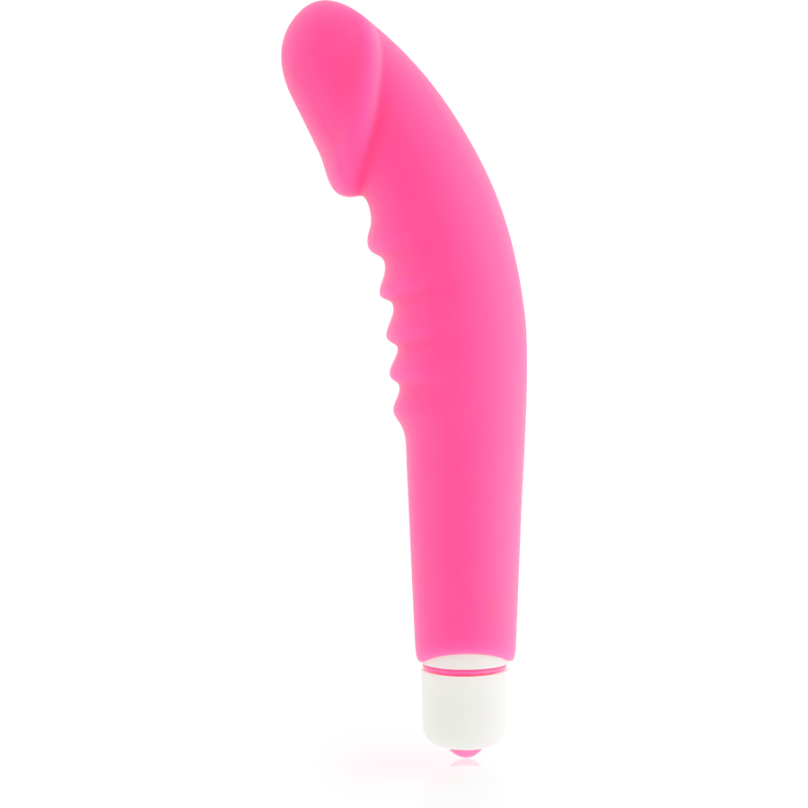 Vibrador clássico de silicone DOLCE VITA Realistic Pleasure com capa removível