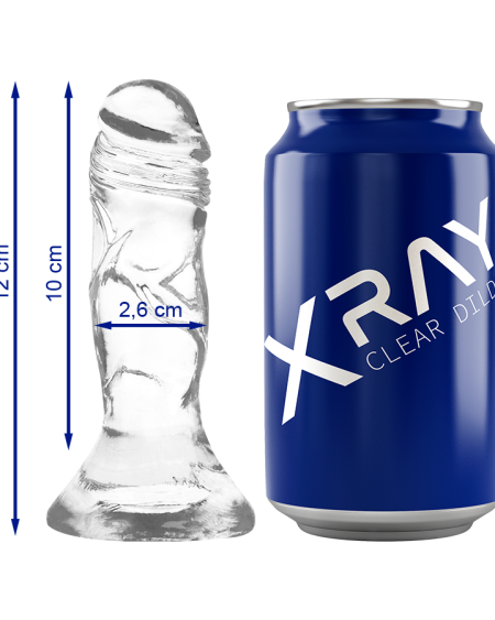 X RAY - CLEAR DILDO TRANSPARENTE 12 CM -O- 2.6 CM