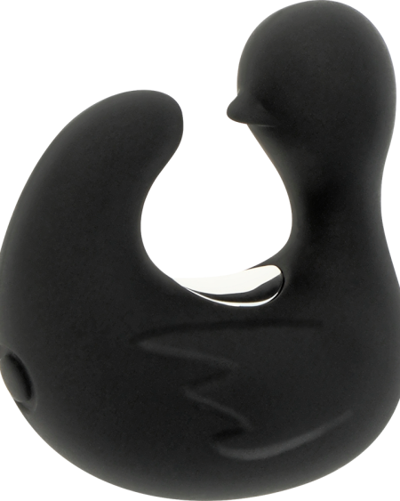 BLACK&SILVER - DEDAL PATO ESTIMULADOR DE SILICONA RECARGABLE DUCKYMANIA