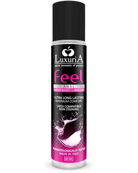 Lubrificante anal Luxuria Feel Anal da INTIMATELINE, à base de água