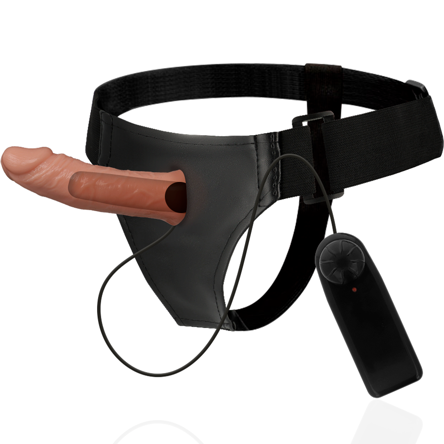 HARNESS ATTRACTION - ARNÉS HUECO BENNY CON VIBRADOR 15 CM -O- 4.5 CM