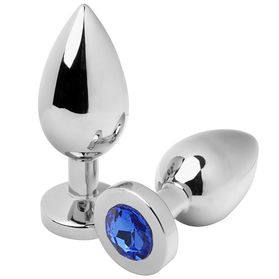 Plug anal METAL HARD Diamond Small em aço polido com cristal