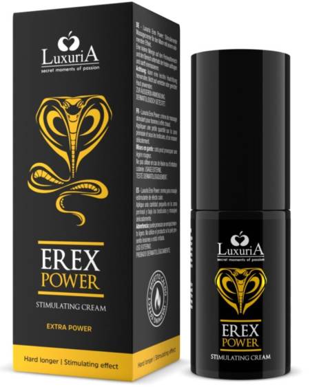 Creme Erex Power de Intimateline Luxuria para melhorar a ereção
