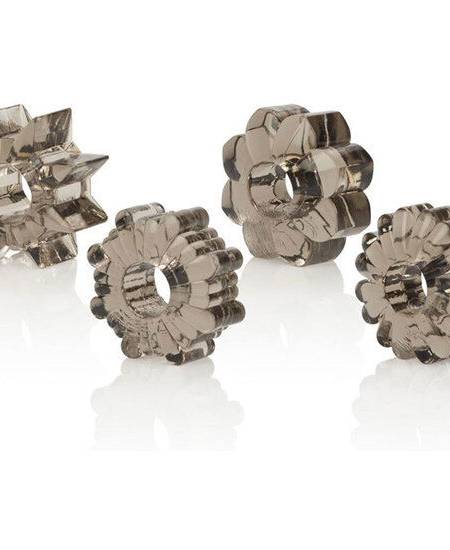 CALEXOTICS - BASIC SET 4 ANILLAS PENE TPR