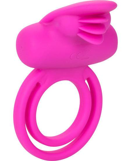 CALEXOTICS DUAL CLIT FLICKER ENHANCER DUAL ANEL VIBRADOR DE SILICONE ROSA