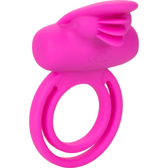 CALEXOTICS DUAL CLIT FLICKER ENHANCER DUAL ANEL VIBRADOR DE SILICONE ROSA