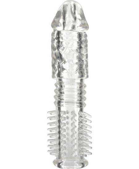 Capa para o pénis em silicone texturizado