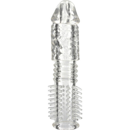 Capa para o pénis em silicone texturizado