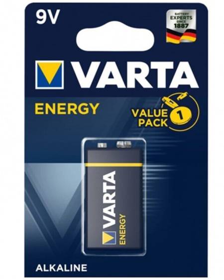 VARTA - ENERGY PILA ALCALINA 9V LR61 BLISTER*1