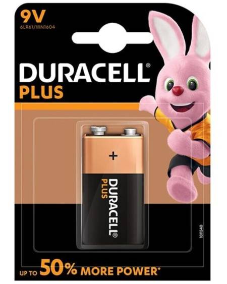 DURACELL - PLUS POWER PILA ALCALINA 9V LR61 BLISTER*1